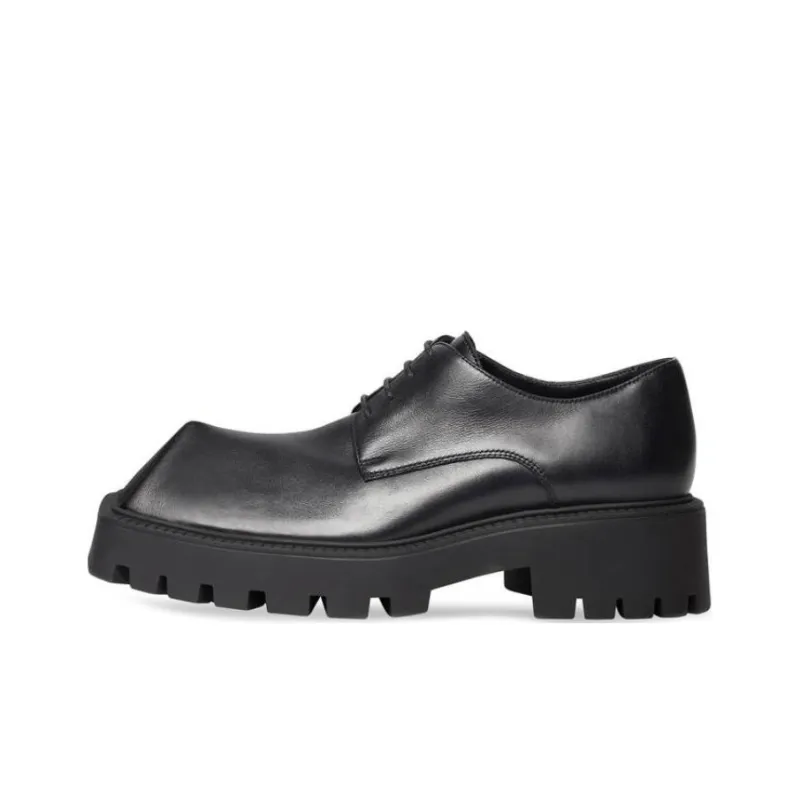 Balenciaga Rhino Derby Shoes 'Black Smooth Calfskin' Women's-0