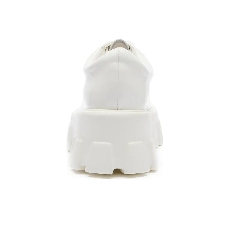 GLIMMED Platform Shoes Women's Bleached White-4