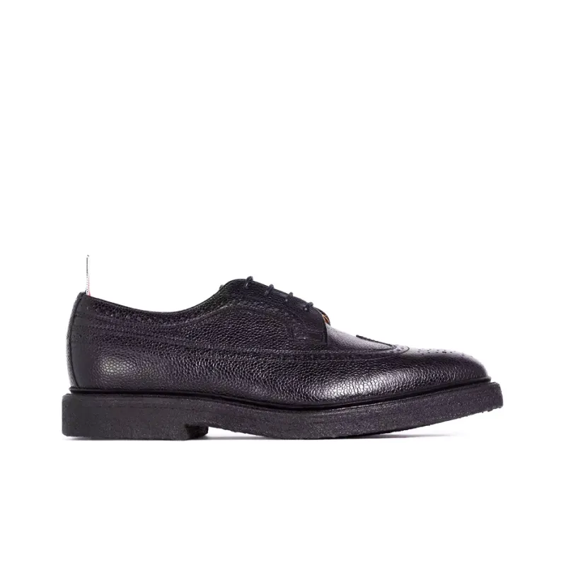 THOM BROWNE Longwing Leather Brogues-1
