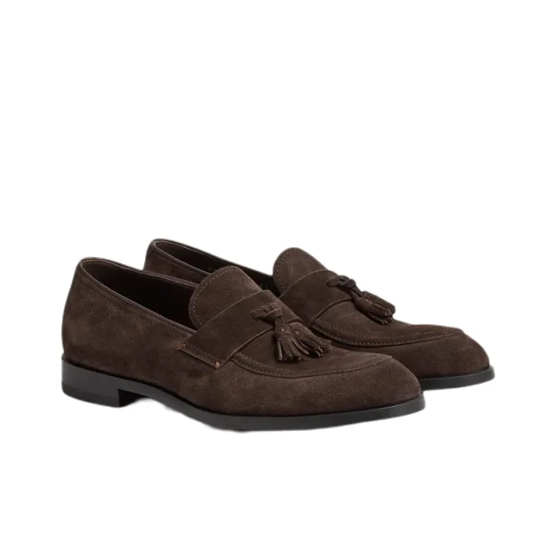 Zegna Siena Fle Casual Shoes Men's Dark Brown-2