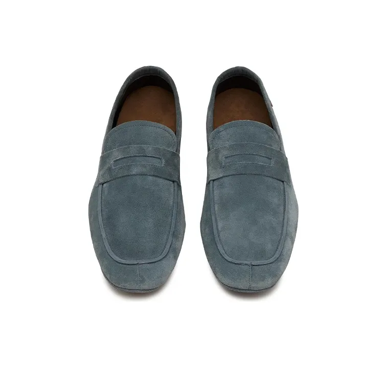 TOM FORD Berwick Loafers Men's Gray Blue-2