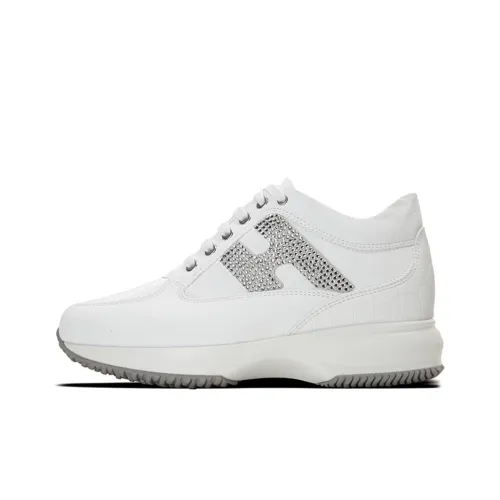 HOGAN Studded Logo Lace Up Sneakers