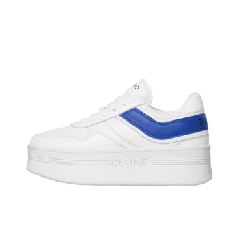 CELINE Women's Block Wedge Sneaker 'Optic White Blue'