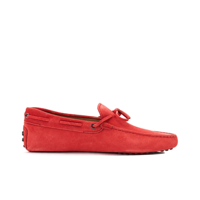 TOD'S Loafers Flat Shoes Men's Red-1