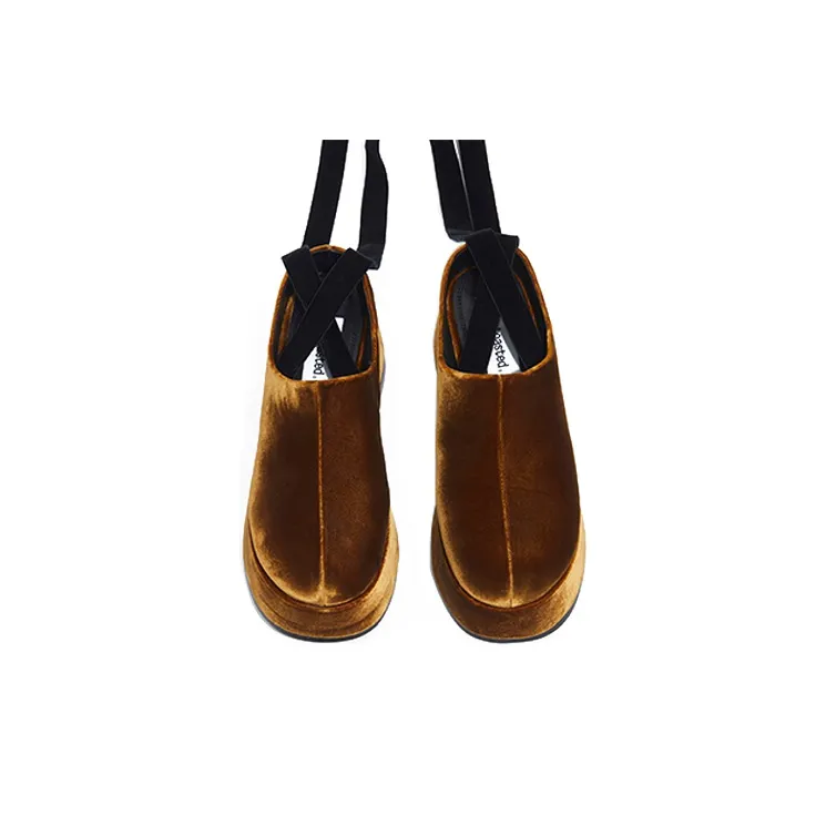 It's Toasted Shibuya One Japanese Style Row Platform Shoes Women's Brown-3