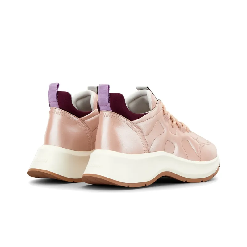 HOGAN H585 Low Top Platform Shoes Women's Pink-4