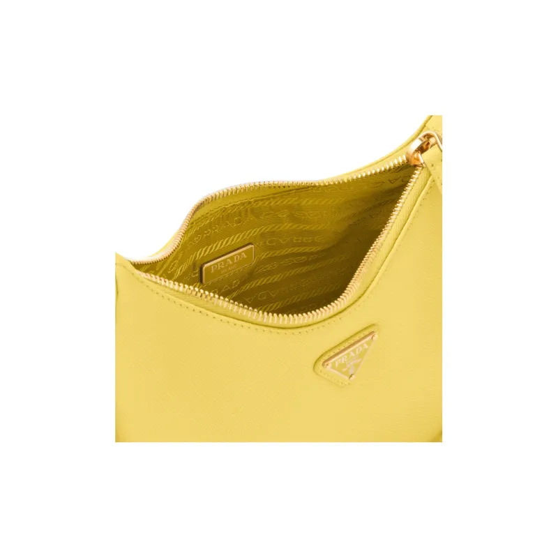 PRADA Re-Edition Saffiano Leather 3-in-1 Crossbody Bag Shoulder Bag Women's Sunlight Yellow-4