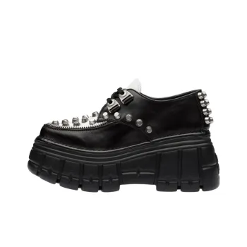 MIU MIU Mid Top Platform Shoes Women's Black