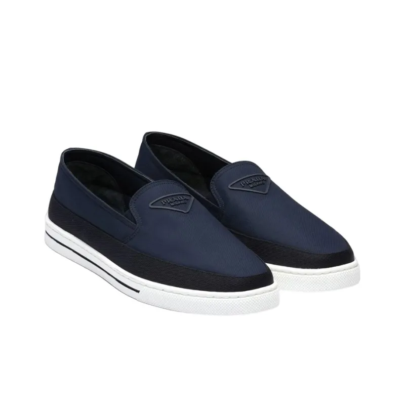 PRADA Nylon Slip-On 'Ultramarine'-3