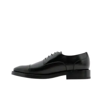 Balenciaga Derby Logo Lace Up Shoe Black