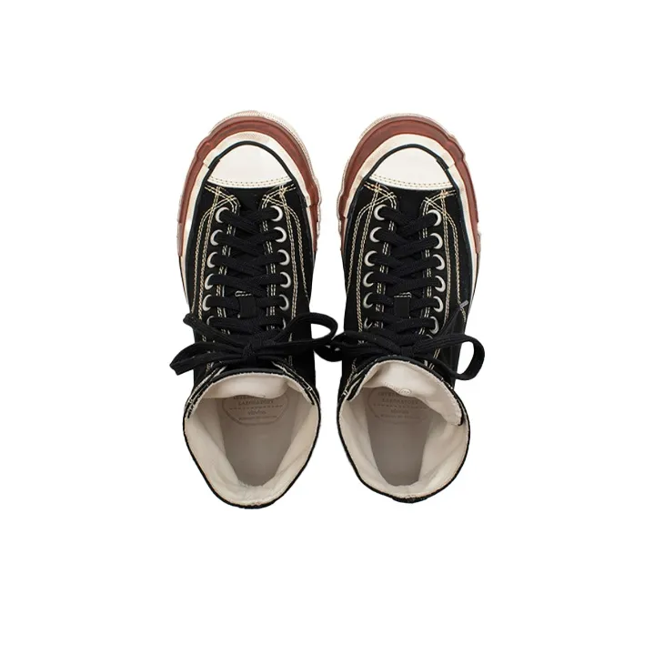 Visvim Skagway Hi G.patten High-Top Platform Shoes Men's Black-1