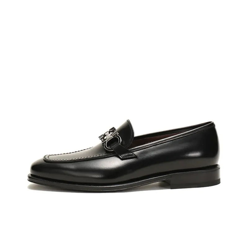FERRAGAMO Gancini Slip-On Loafers-0