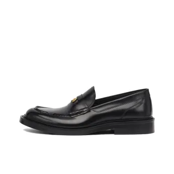 VERSACE Medusa head Leather Loafers
