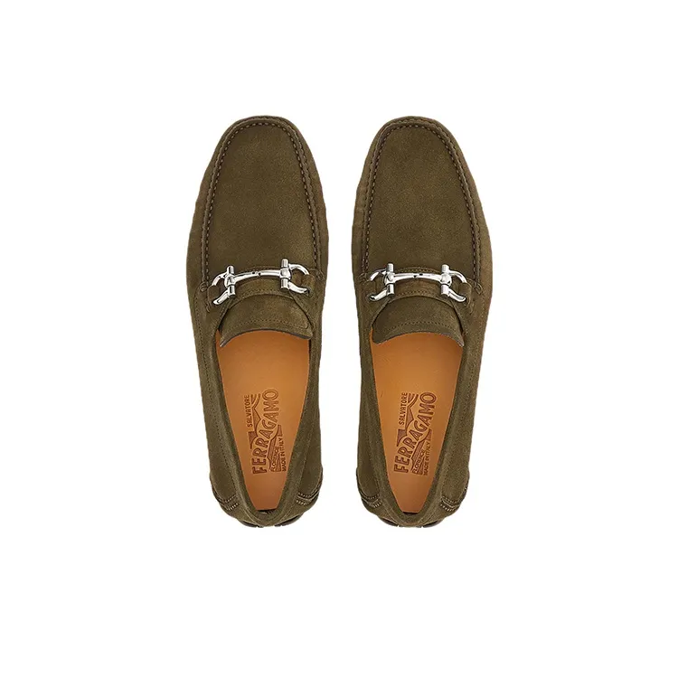 FERRAGAMO GANCINI Men's Casual Shoes Men's Green-2
