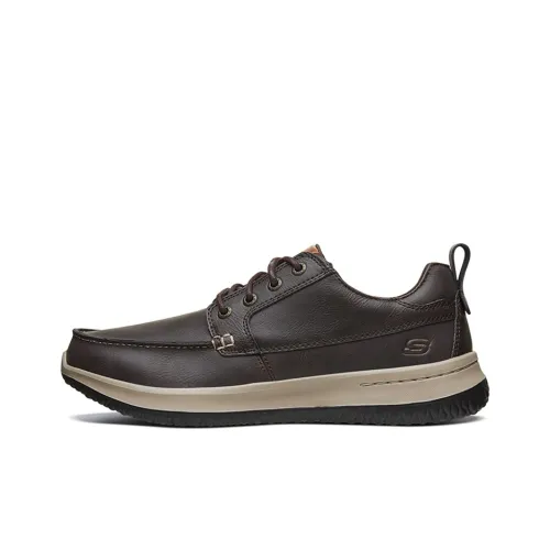 Skechers Delson 1.0 Men's Casual Shoes Men Low-Top Chocolate