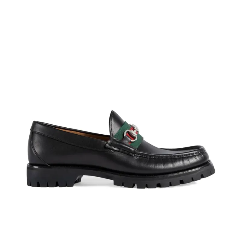 GUCCI Web Horsebit Loafers-1