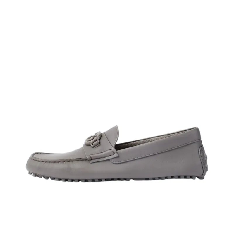 GUCCI Gommino Loafers Men Gray-0