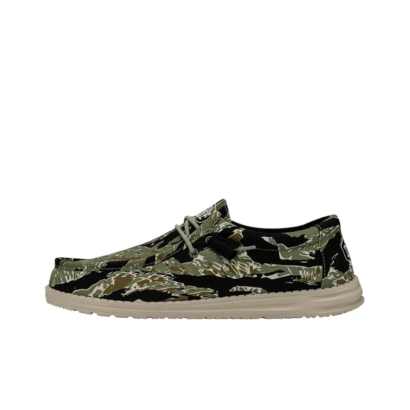 Heydude Casual Shoes Men Low Top Tiger Print Camouflage-0