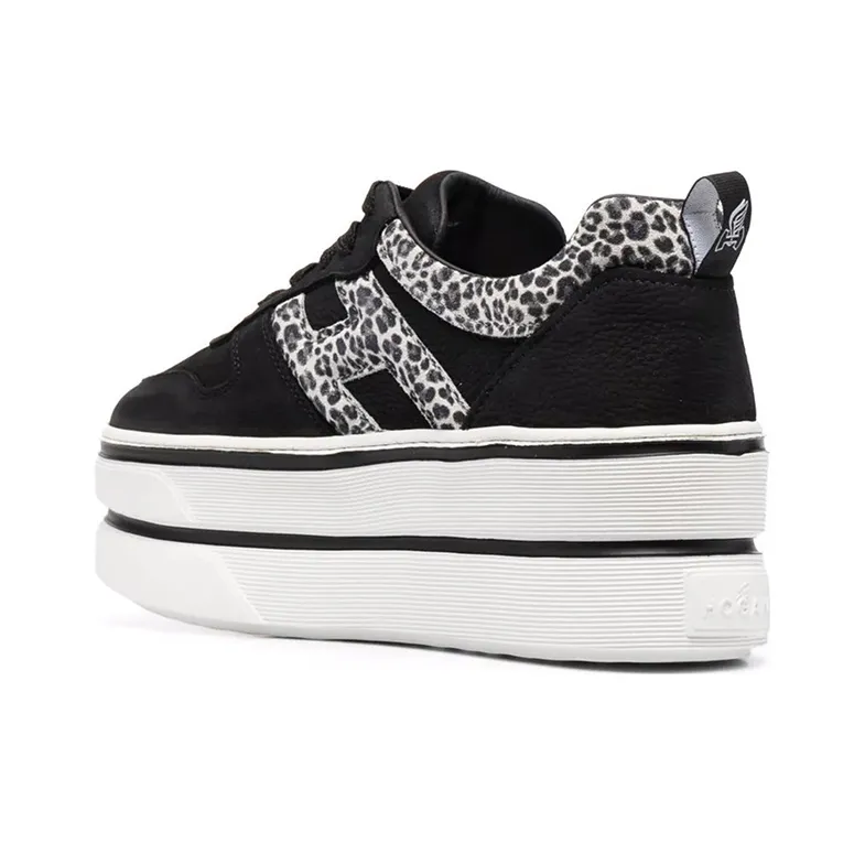 HOGAN H449 Low-Top Casual Shoes Women's Black-3