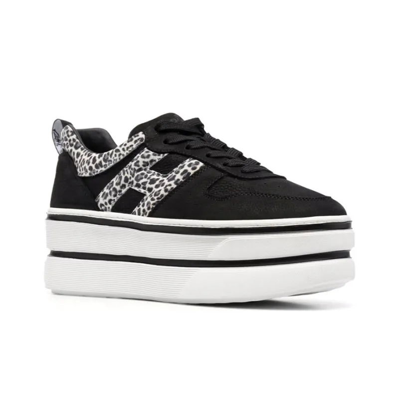 HOGAN H449 Low-Top Casual Shoes Women's Black-1