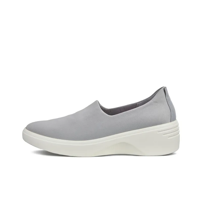 Ecco Soft 7 Low Top Skateboard Shoes Women's Gray-0