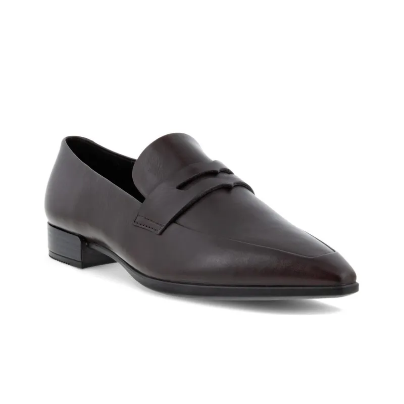 Ecco Chunky Heel Low Heel Shoes Women's Coffee-2
