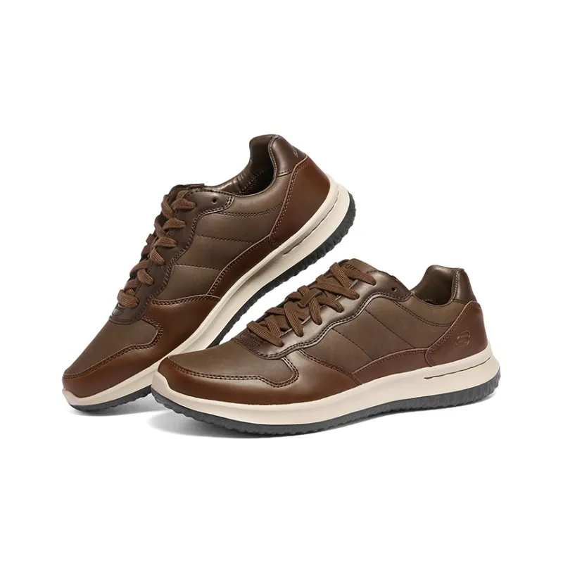 Skechers Delson 1.0 Men's Casual Shoes Men's Chocolate-3