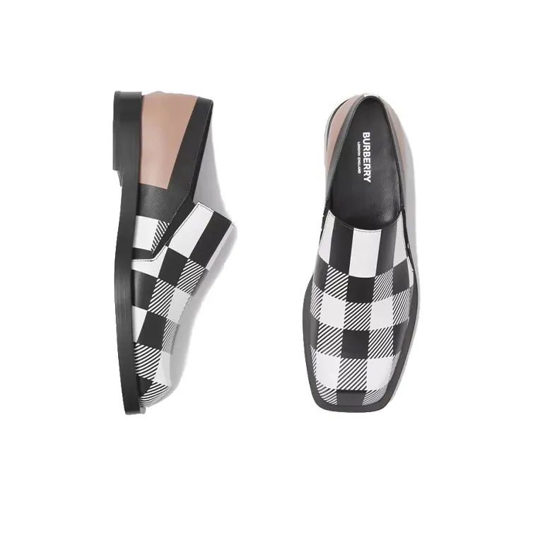Burberry Check-print Loafers-2