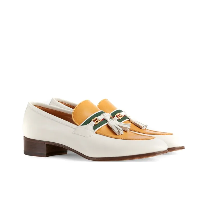GUCCI Tassel Leather Loafers-1