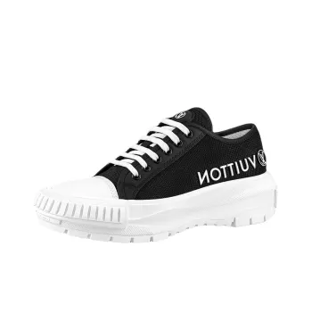 LOUIS VUITTON Squad Sneakers 'Black With Side Logo' Women's