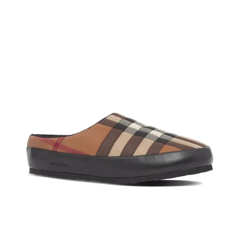 Burberry Northaven Slipper Vintage Check Birch Brown-1
