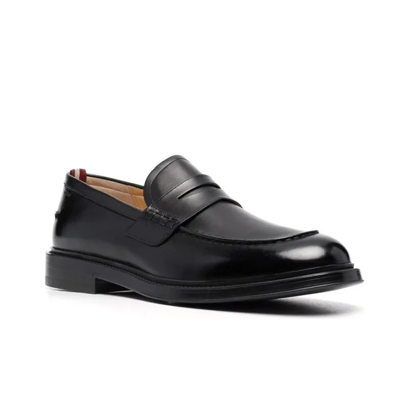 BALLY Nitus Slip-on Leather Loafers-2