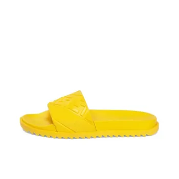 FENDI Rubber Slides 'Embossed Diagonal FF Motif - Yellow'