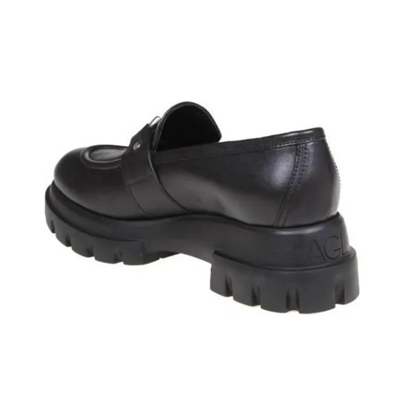 AGL Monique Chunky Sole Leather Loafers Women's-3