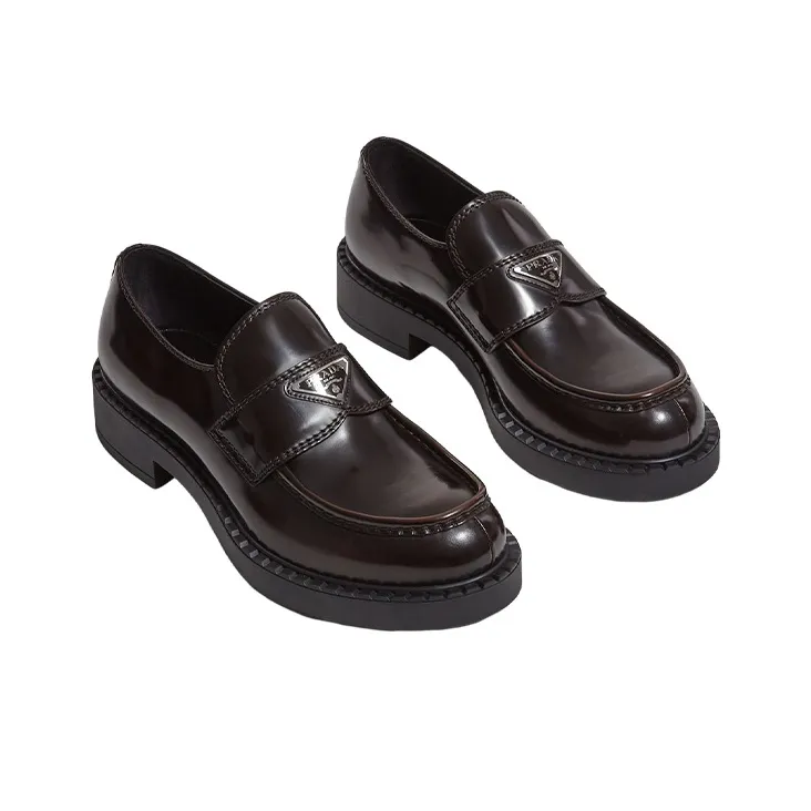 PRADA Loafers Men Low Top Brown-2