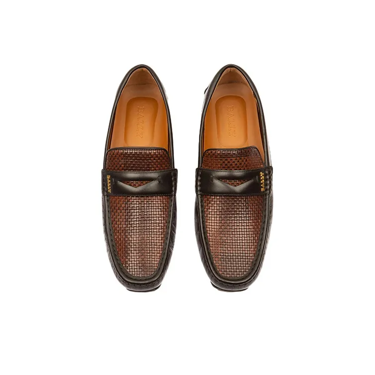 BALLY Men's Casual Shoes Men's Brown Black-2