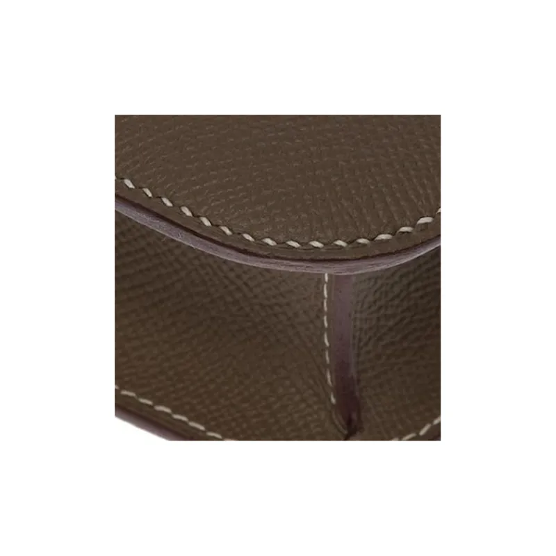 HERMES Constance Epsom Leather Crossbody Bag, Shoulder Bag Regular Women's 18 Etoupe Elephant Gray-8