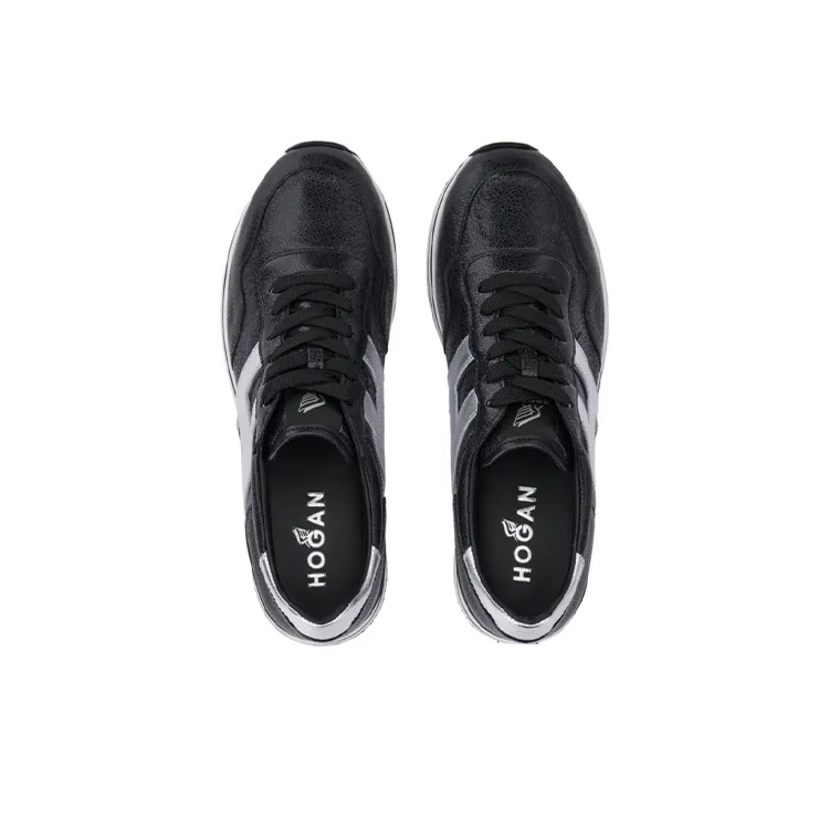 HOGAN H222 Platform Shoes Women's Black-3