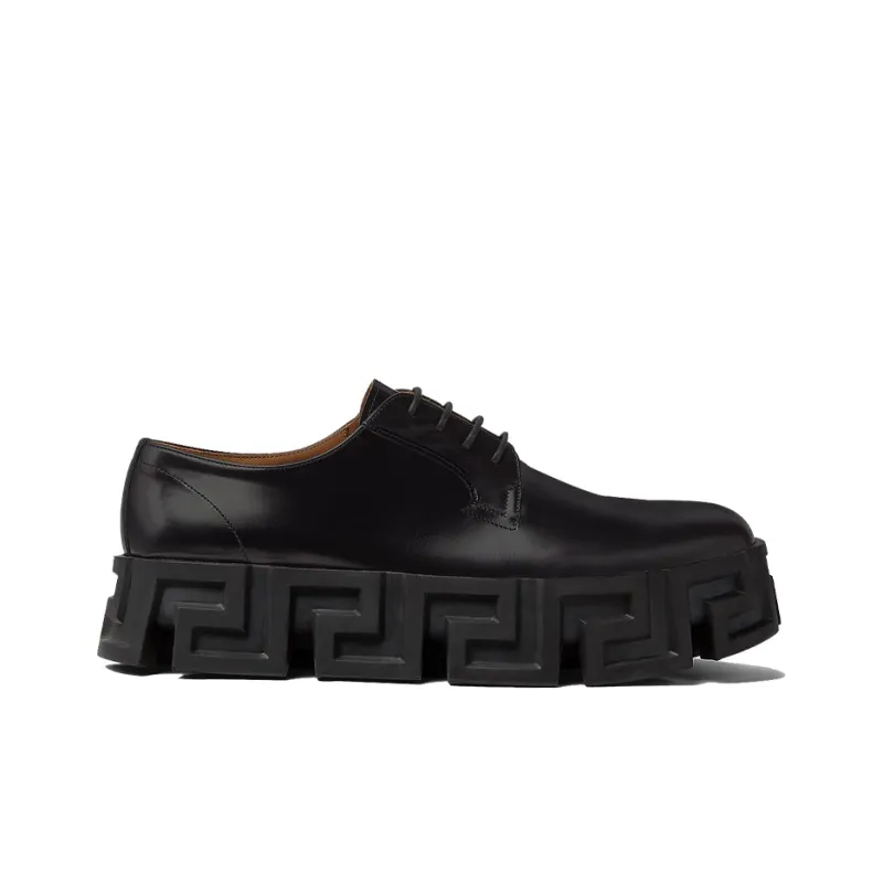 VERSACE Greca Labrynth Lace Up Black-1