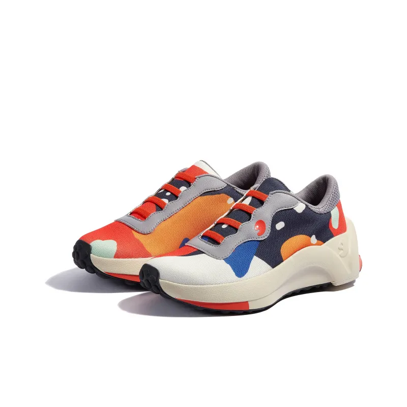 U.IN Painted Travel Shoes Seville 1 Collection Platform Shoes Women's-11