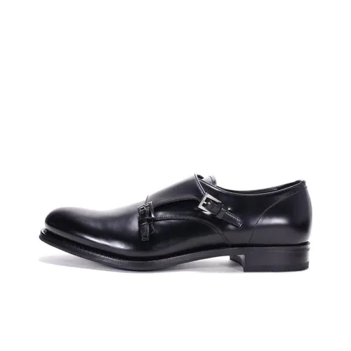 PRADA Dress Shoes Men Low-Top Black