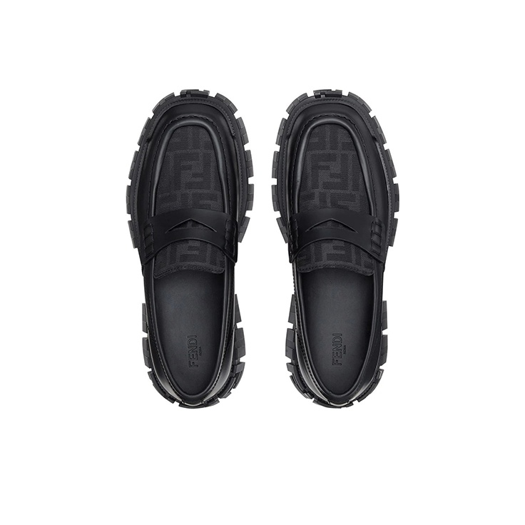 FENDI Fendi Force Men's Casual Shoes Men's Black - POIZON