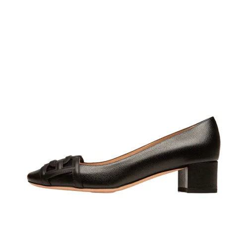 BALLY Pinkie Chunky Heel Mary Jane Shoes Women's Black