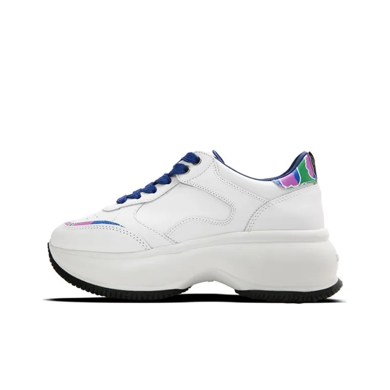 HOGAN Maxi I Active Low Top Platform Shoes Women's White-0