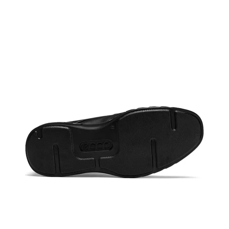 Ecco Mixed Water Resistant 720 Casual Leather Shoes Men's Black-4