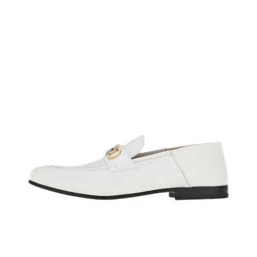 FERRAGAMO GANCINI Loafers Men's White
