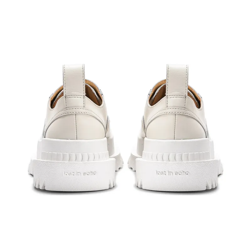 Lost In Echo Hunting Duck Collection Coverage Moisture Wicking Breathable Low Top Derby Unlined Shoes Women's Ecru-2