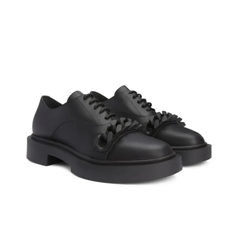 Giuseppe Zanotti Adric Chain trim Lace up Shoes-2