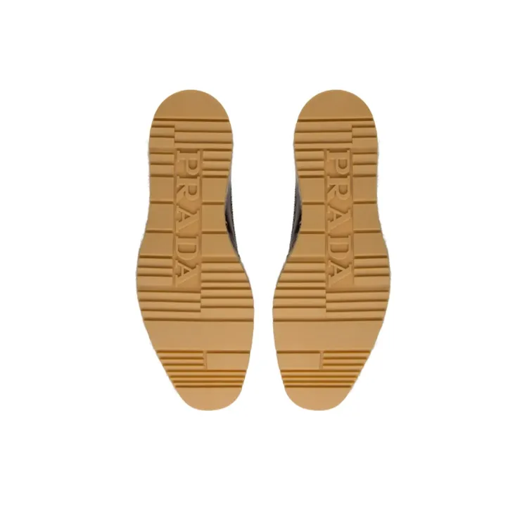 PRADA Fumé Low Top Platform Shoes Men's Brown-4