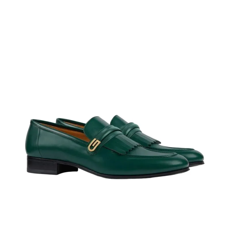 GUCCI Men's Casual Shoes Men Low Top Green-1